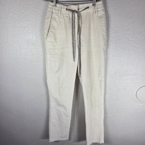 Eleventy Drawstring Corduroy Cream Women's Trousers Pants Size 00